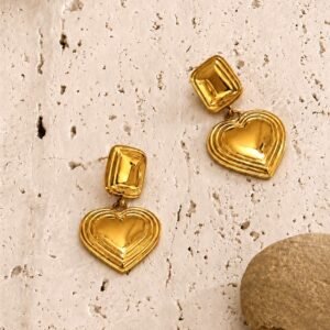 Aros Corazón Gold