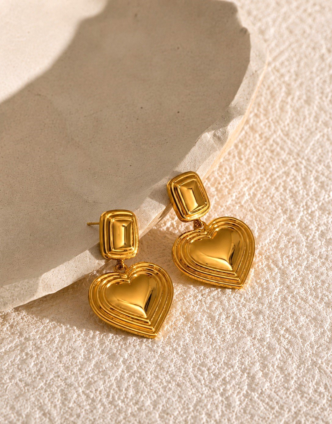 Aros Corazón Gold - Imagen 4