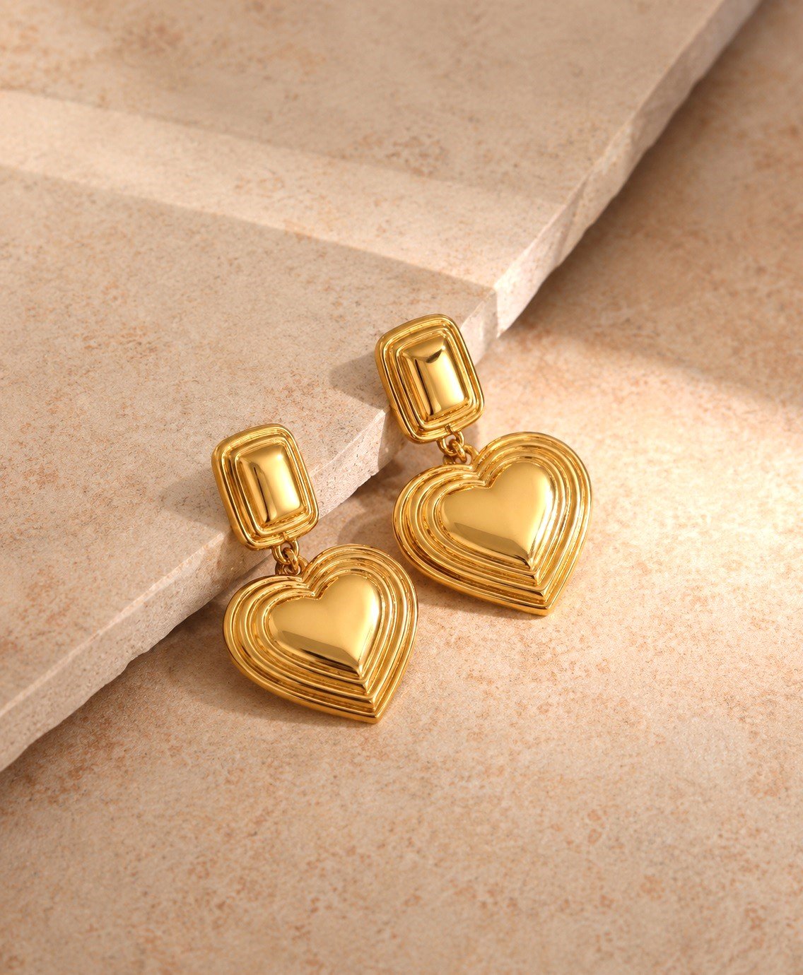 Aros Corazón Gold - Imagen 3