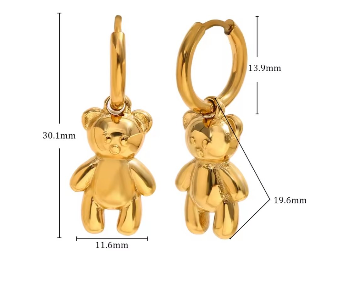 Aros Osito Dorado - Imagen 3