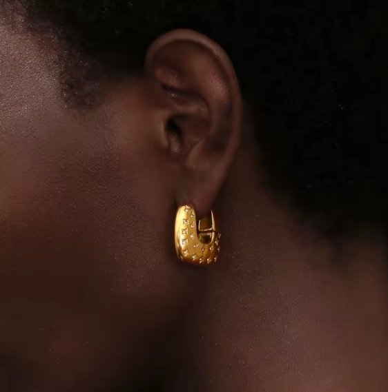 Aros Olivia gold - Imagen 2