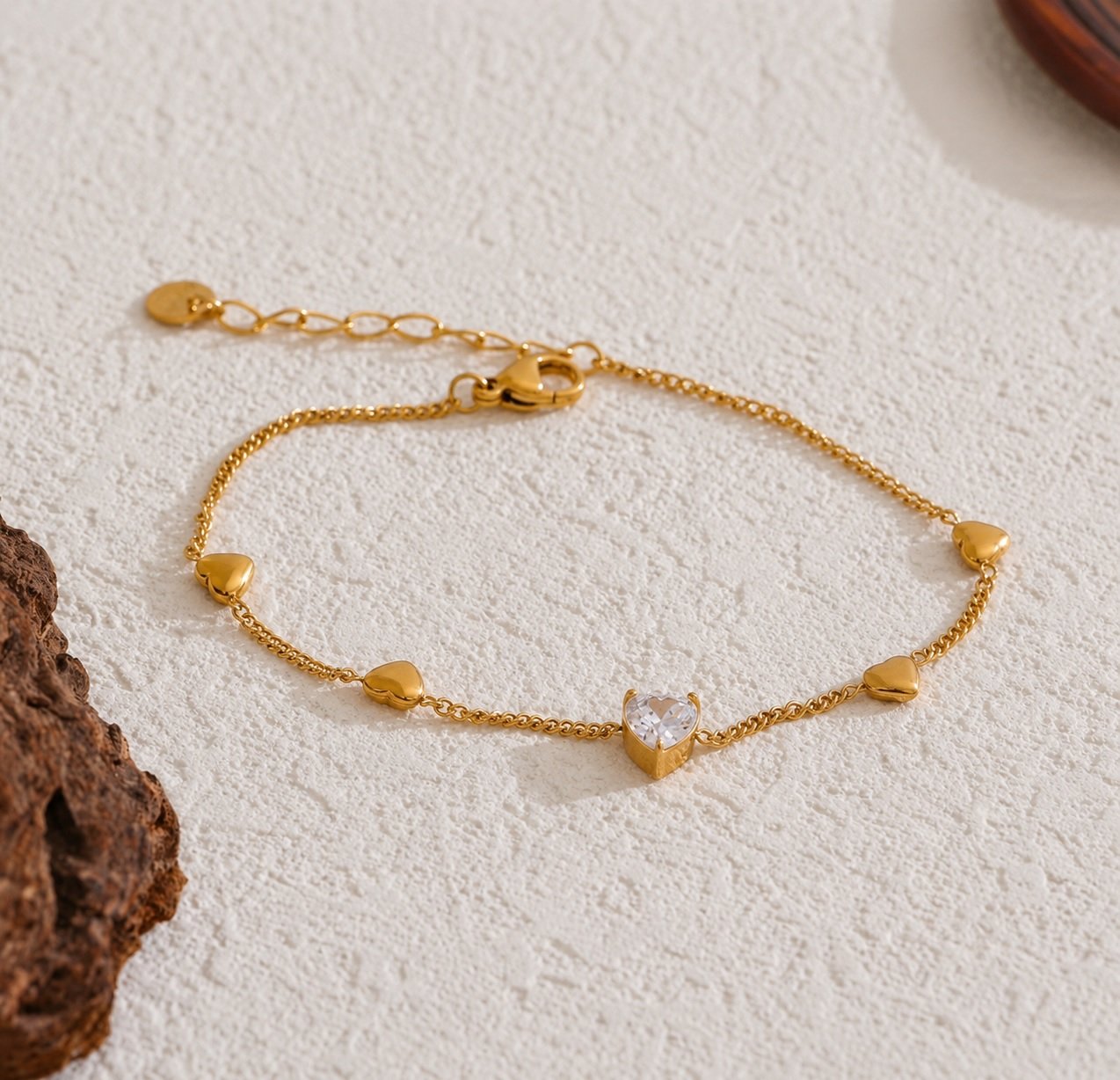 Pulsera Corazones Luz.