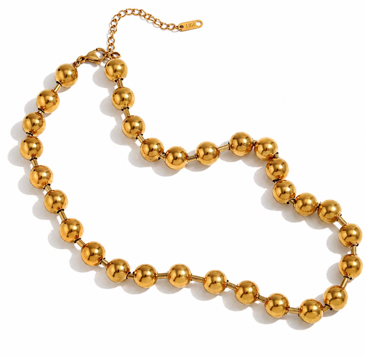 Collar Esferas Doradas