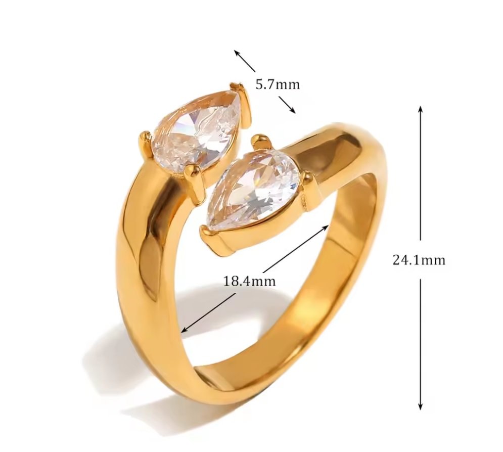 Anillo Dúo de Gotas - Imagen 4