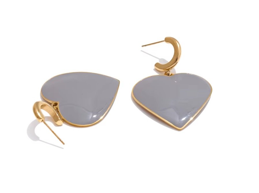 Aros Corazón Gray - Imagen 4