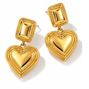 Aros Corazón Gold