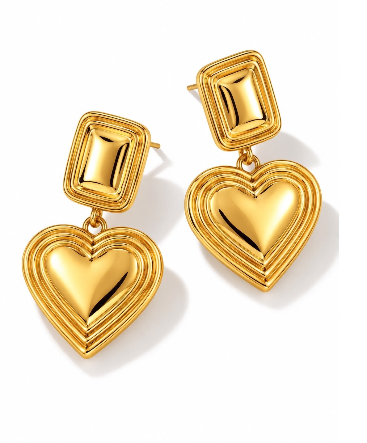 Aros Corazón Gold
