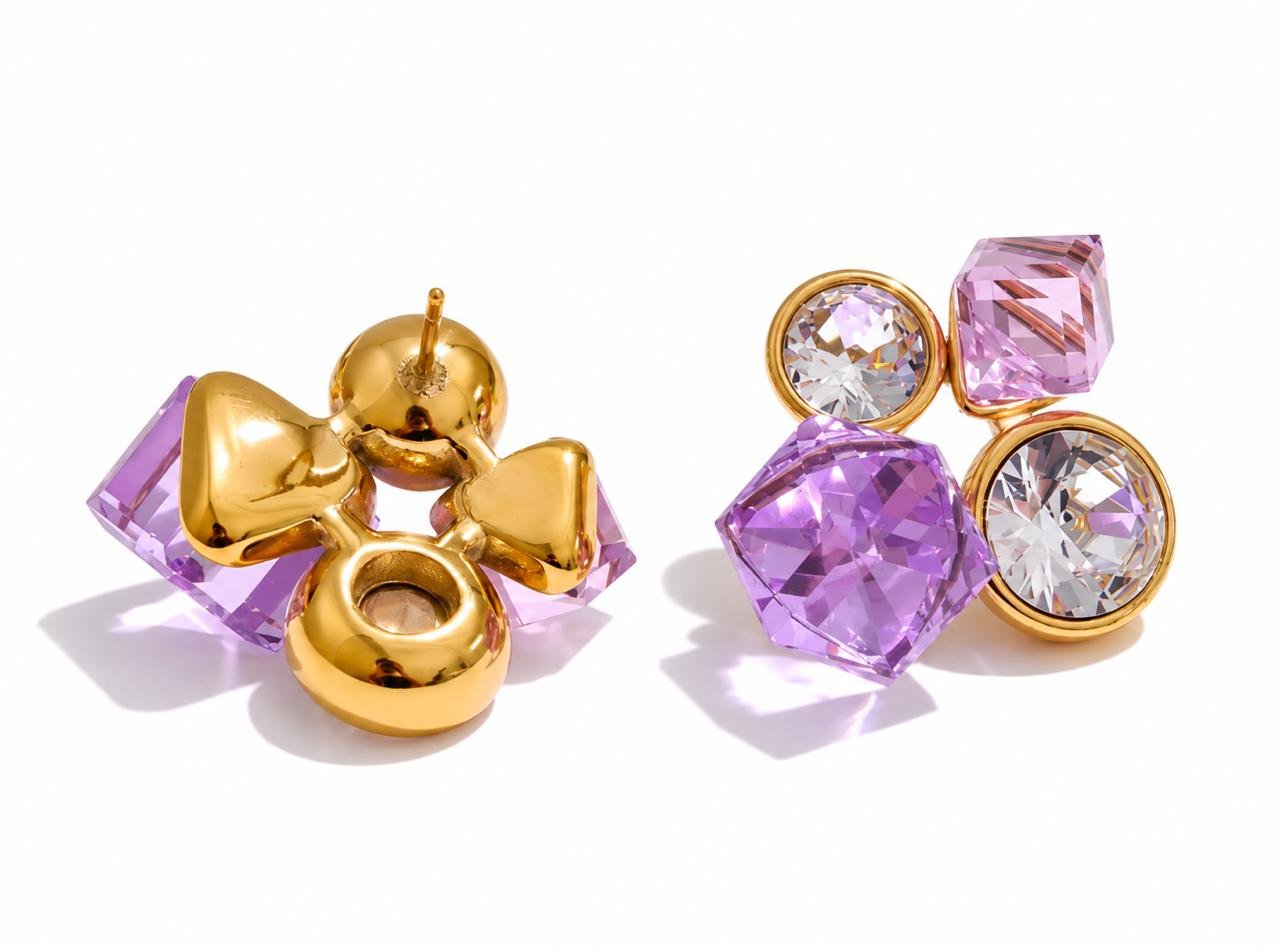 Aros Amatista Pop - Imagen 3