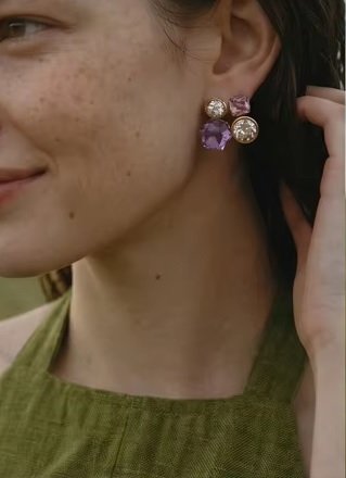 Aros Amatista Pop - Imagen 2