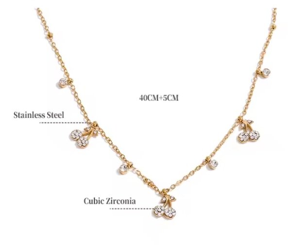 Collar Cherry Sparkle - Imagen 4
