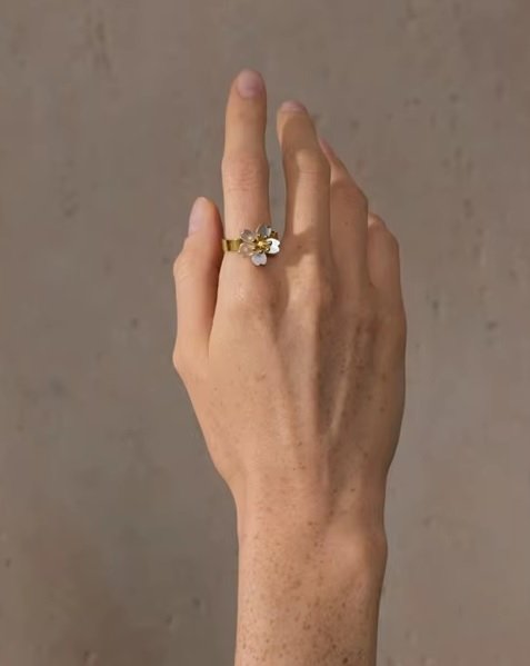 Anillo Flor de Nácar - Imagen 2