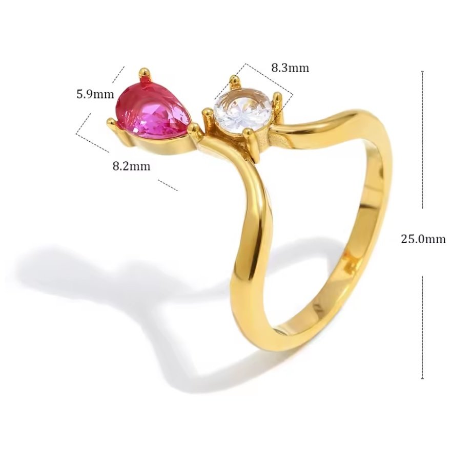 Anillo Dúo Gota - Imagen 3