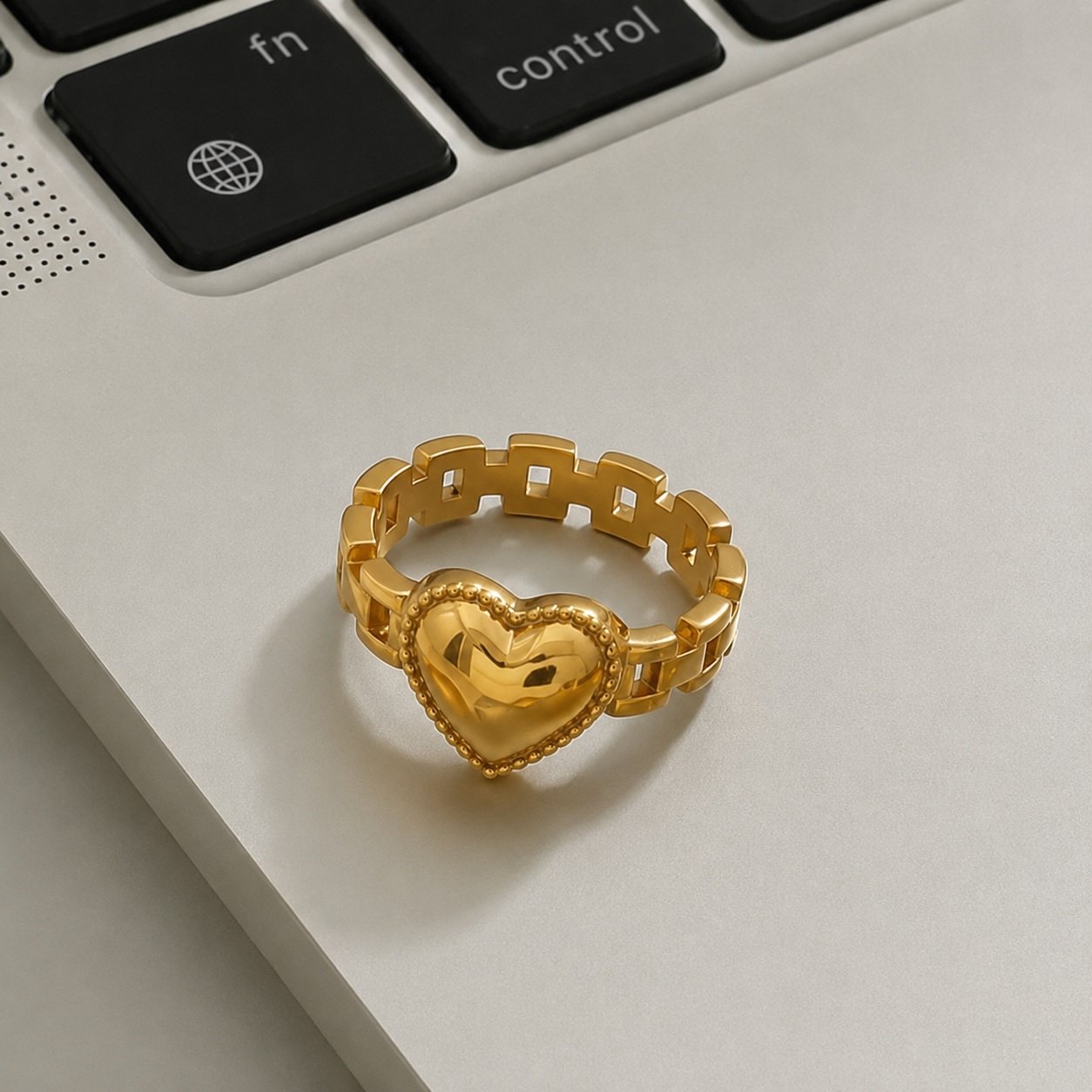 Anillo Heart Gold - Imagen 2