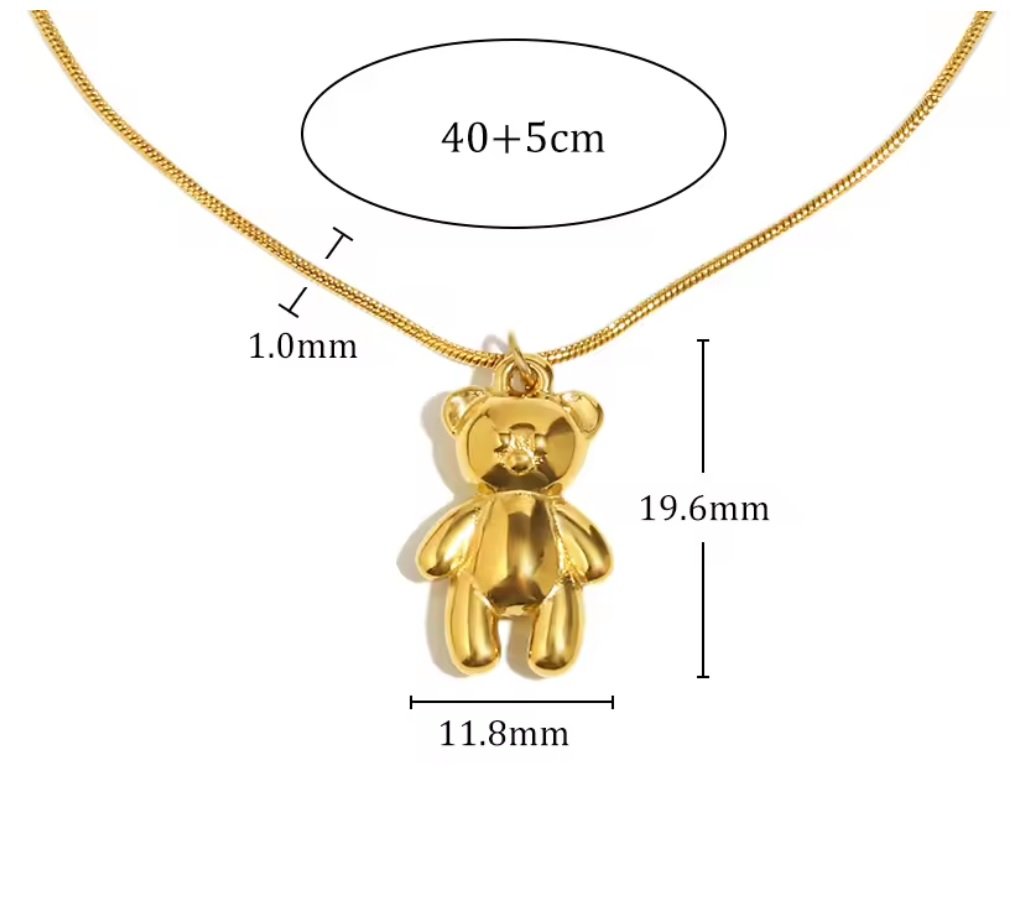 Collar Osito Dorado - Imagen 3